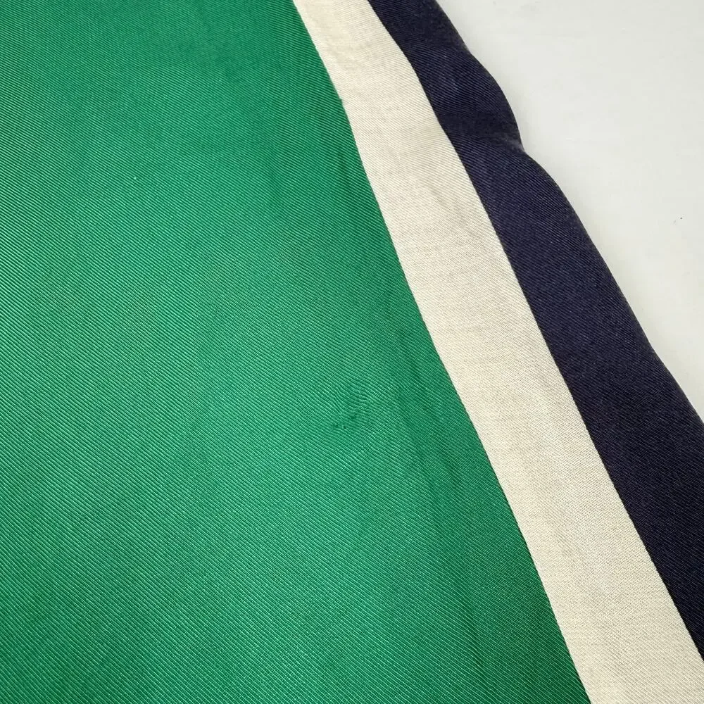 Farm Rio x Anthropologie Green Navy Wide Leg Track Pants Striped Drawstring S - Picture 8 of 16